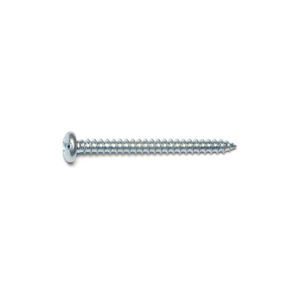 Midwest Fastener Sheet Metal Screw, #8 x 1-3/4 in, Zinc Plated Steel Pan Head Combination Phillips/Slotted Drive 03181 - main